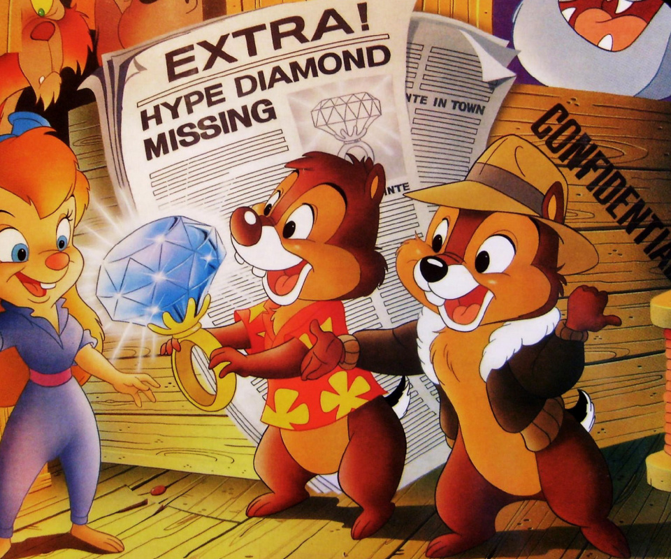 Das Chip and Dale Rescue Rangers Wallpaper 960x800