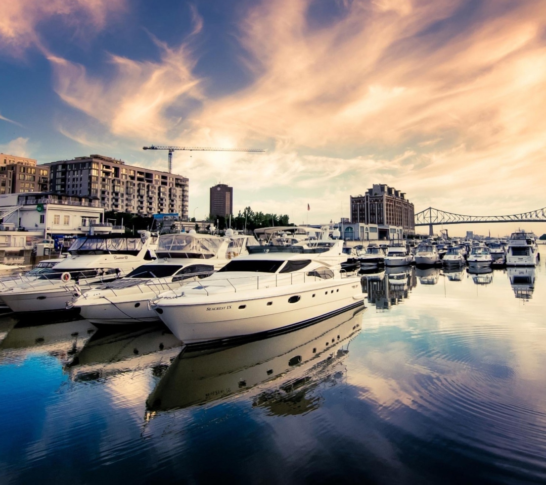 Fondo de pantalla Luxury Yachts In Nice 1080x960