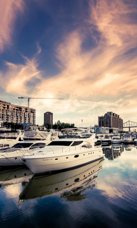 Sfondi Luxury Yachts In Nice 480x800