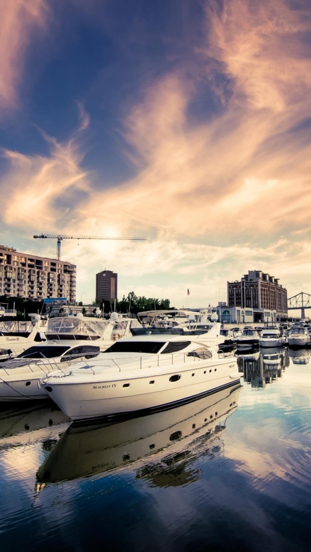 Luxury Yachts In Nice wallpaper 640x1136