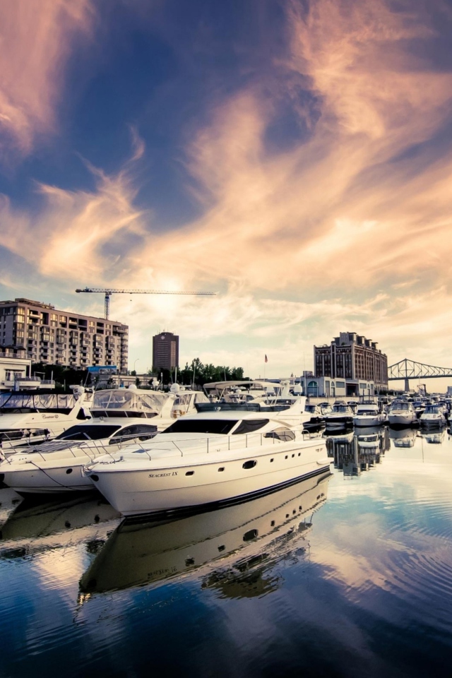 Luxury Yachts In Nice wallpaper 640x960