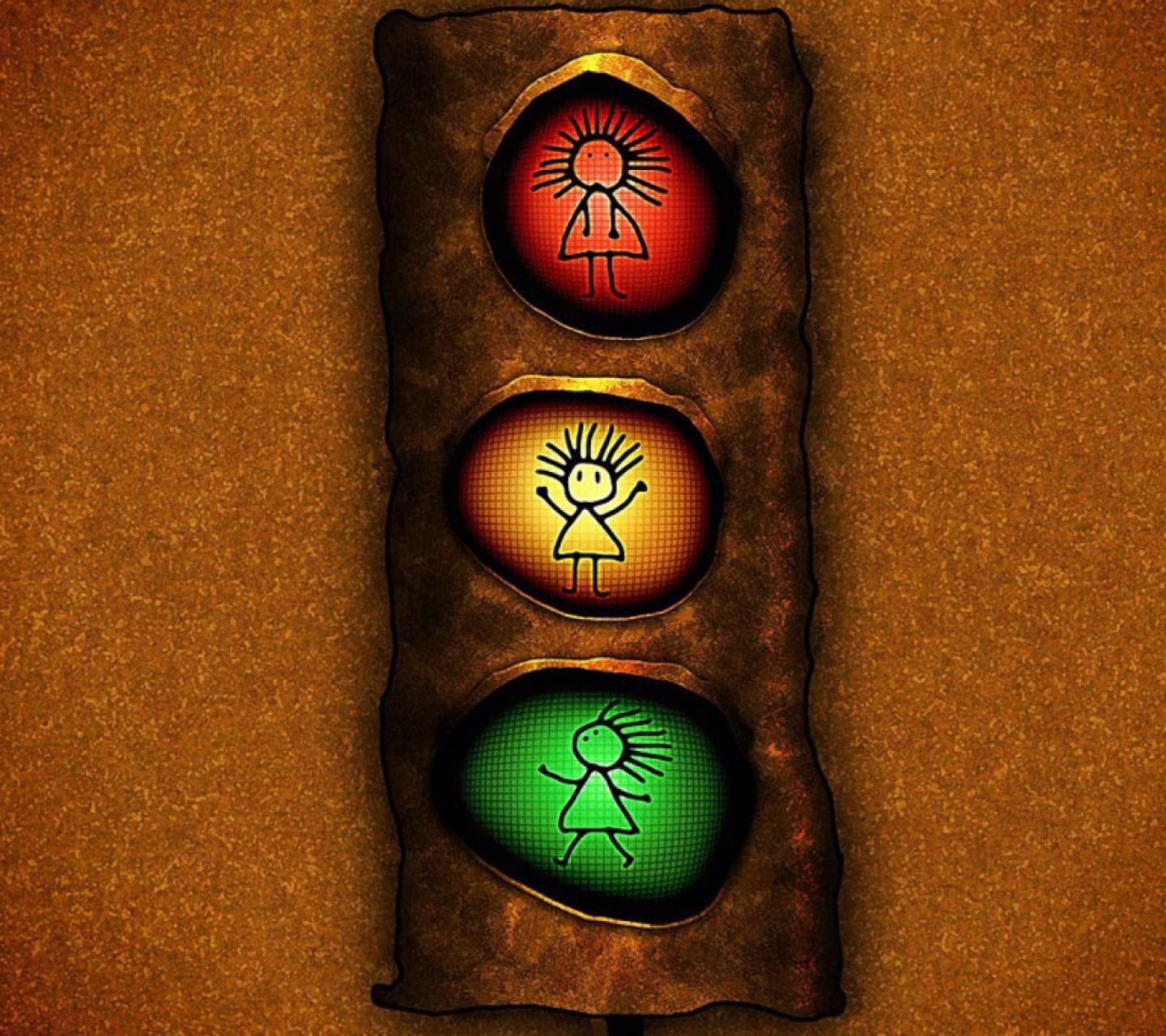 Fondo de pantalla Stop Lights 1440x1280