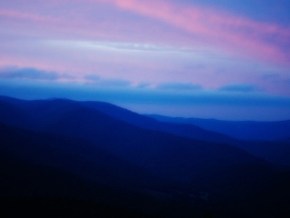 Das Blue And Pink Sky Wallpaper 320x240