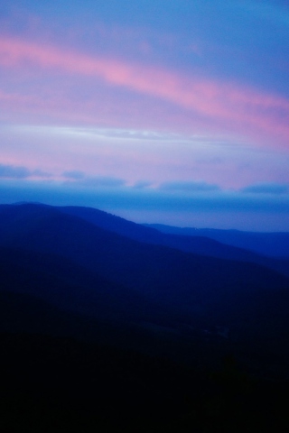 Blue And Pink Sky wallpaper 320x480