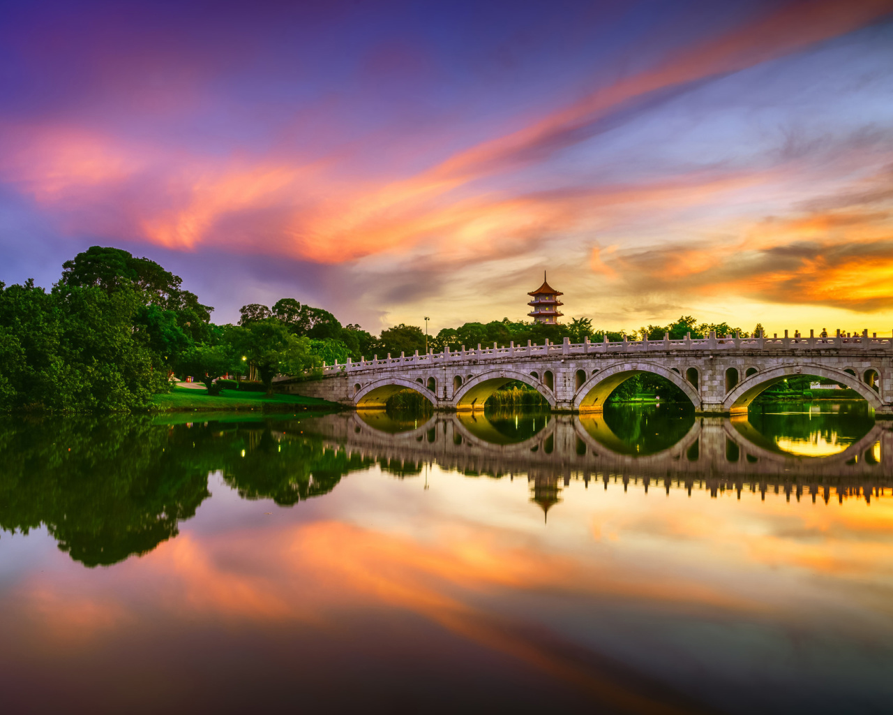 Fondo de pantalla Chinese Garden Singapore 1280x1024