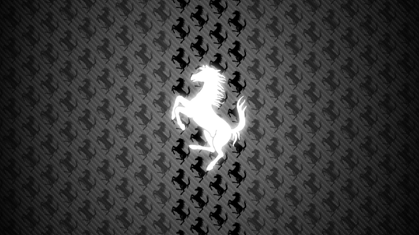 Das Ferrari Logo Wallpaper 1366x768