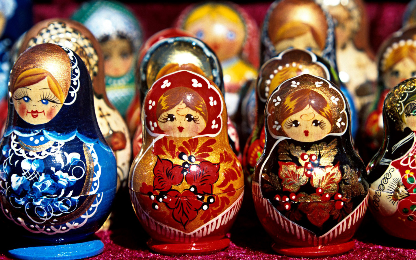 Sfondi Matryoshka   Russian Dolls 1440x900