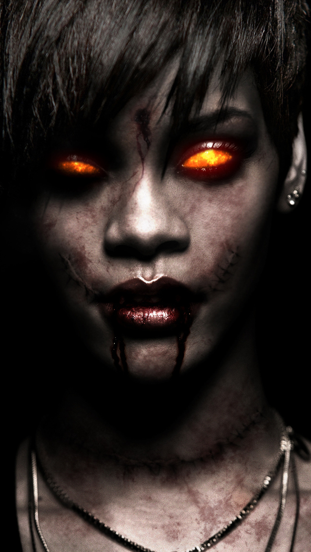 Sfondi Rihanna Zombie 640x1136