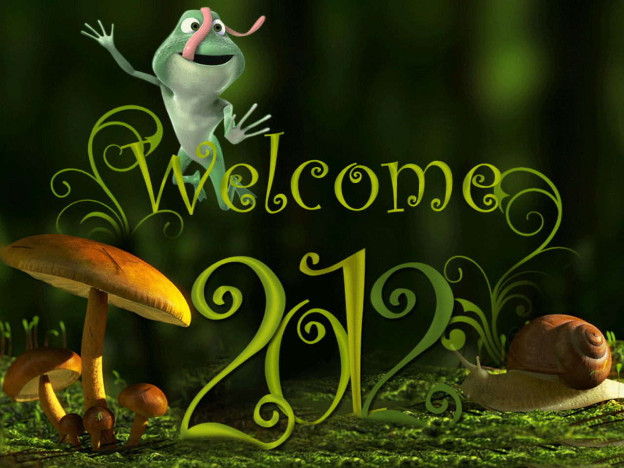 Welcome New Year 2012 wallpaper 1280x960