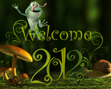 Welcome New Year 2012 wallpaper 220x176
