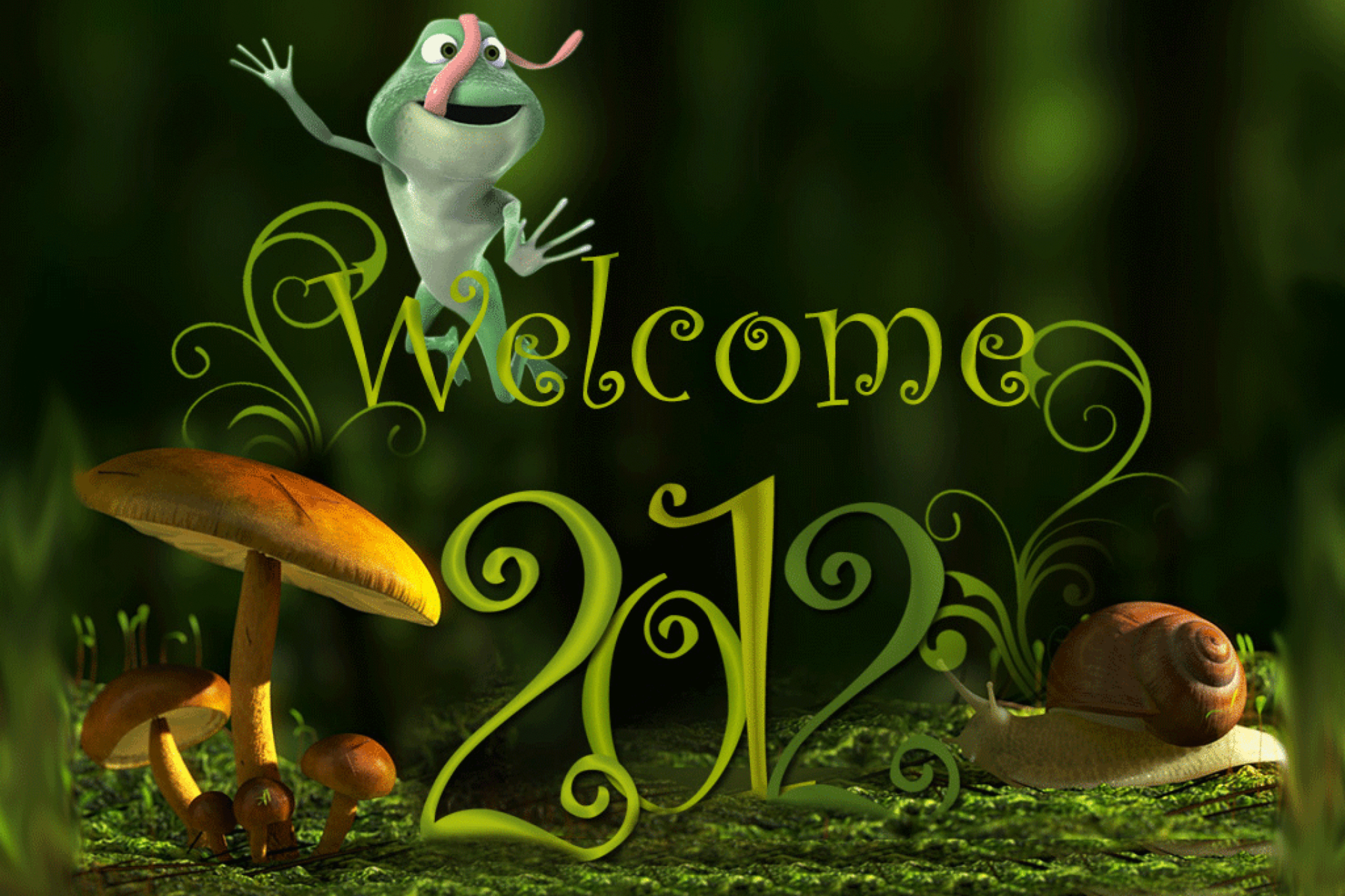 Welcome New Year 2012 wallpaper 2880x1920