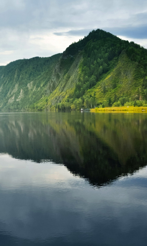 Lake HDR wallpaper 480x800