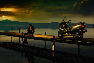 Honda SW-T 40 Scooter Background for Android, iPhone and iPad
