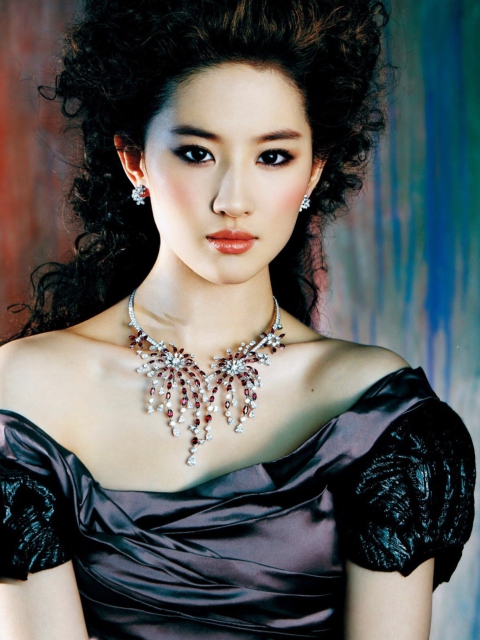 Fondo de pantalla Liu Yifei Chinese Actress 480x640