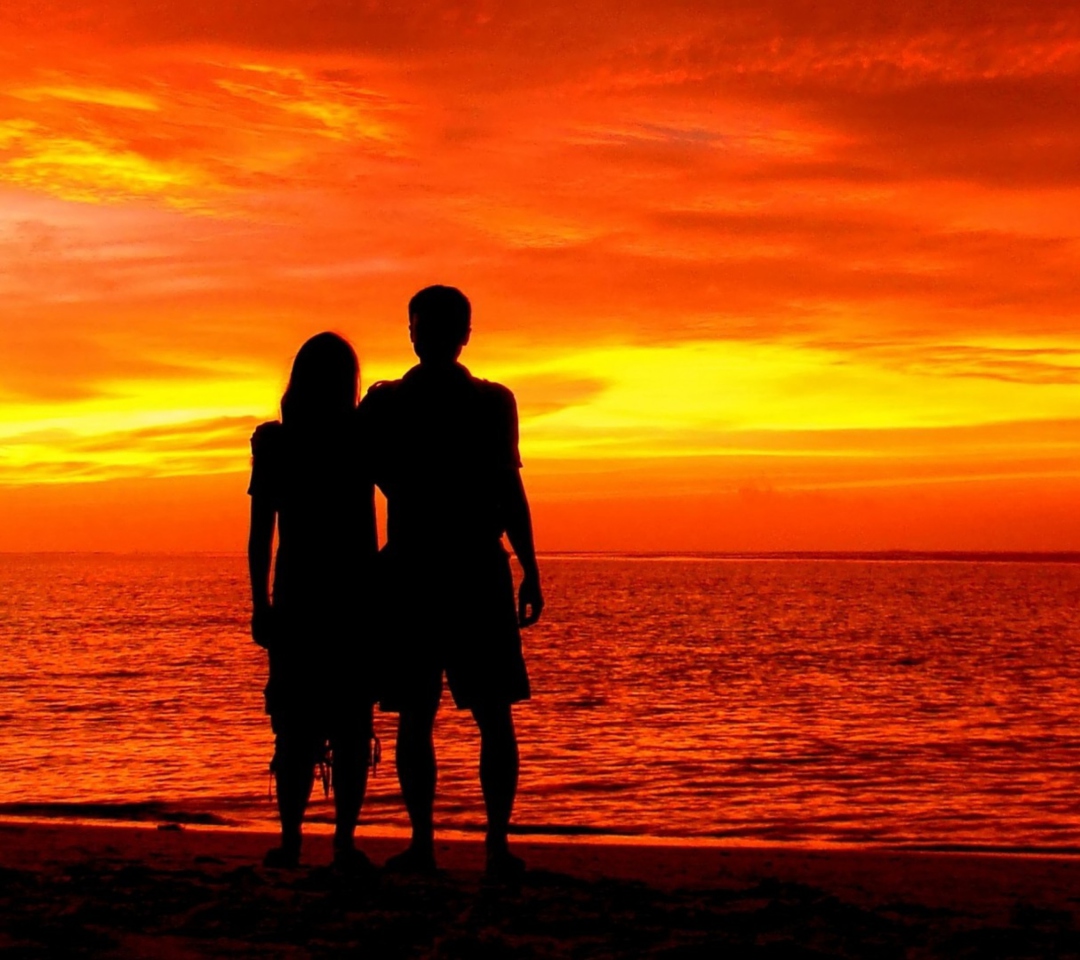 Romantic Silhouettes wallpaper 1080x960