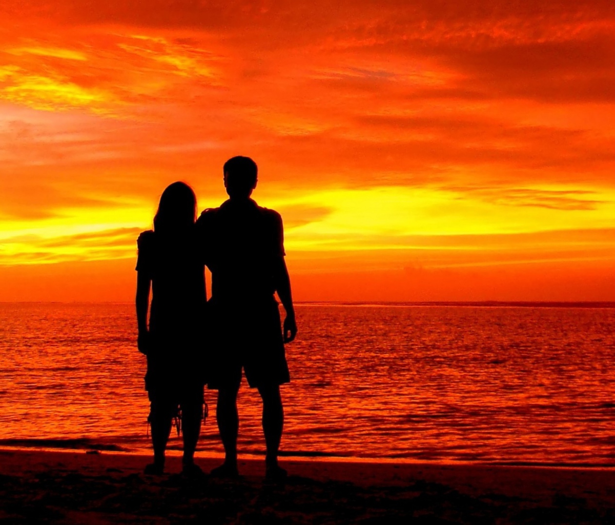 Fondo de pantalla Romantic Silhouettes 1200x1024