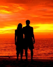 Romantic Silhouettes wallpaper 176x220