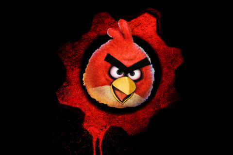 Big Angry Birds wallpaper 480x320