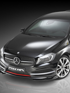 Обои Mercedes A250 Piecha Tuning Front View 240x320