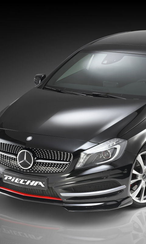 Screenshot №1 pro téma Mercedes A250 Piecha Tuning Front View 480x800