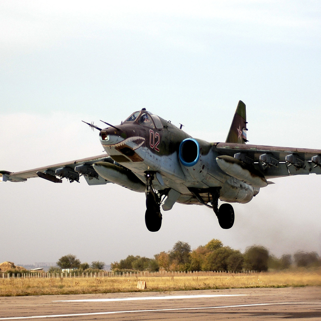 Fondo de pantalla Sukhoi Su 25 Frogfoot Ground Attack Aircraft 1024x1024