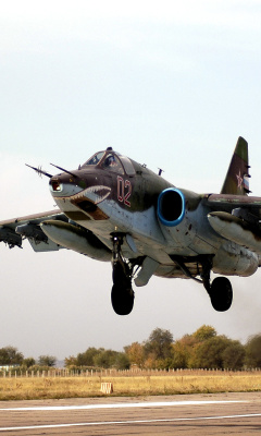 Screenshot №1 pro téma Sukhoi Su 25 Frogfoot Ground Attack Aircraft 240x400