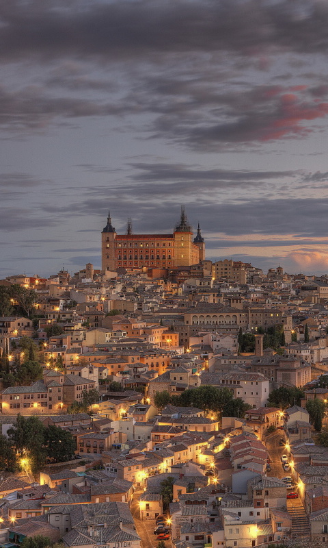 Fondo de pantalla Toledo, Spain 480x800