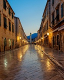 Stradun street in Dubrovnik, Croatia wallpaper 128x160