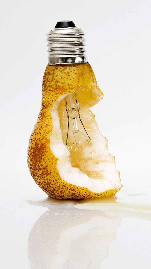 Funny bulb wallpaper 640x1136