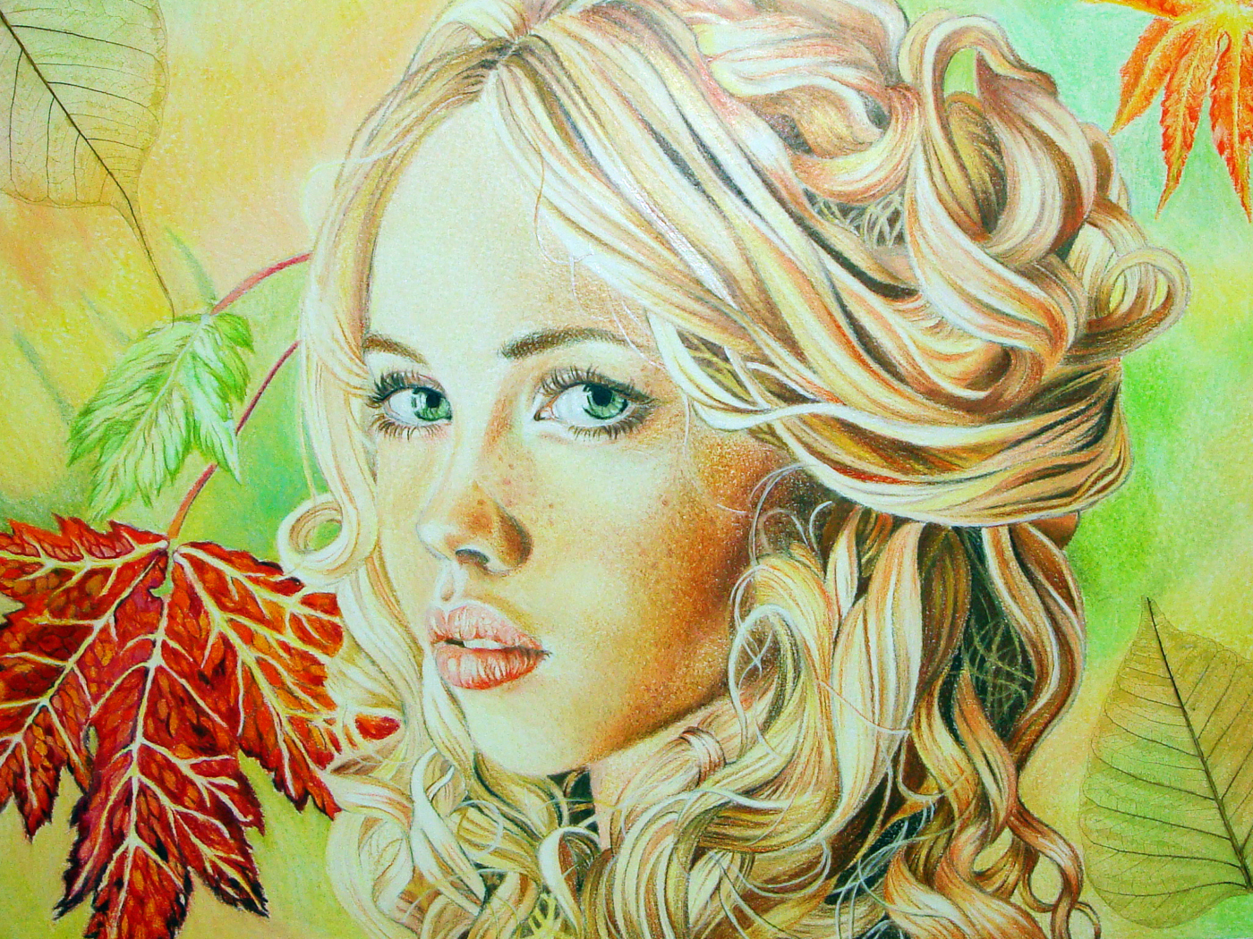 Das Portrait Of Autumn Wallpaper 1400x1050