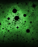 Das Abstract Green Circles Wallpaper 128x160