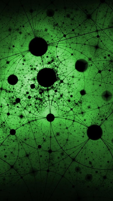 Das Abstract Green Circles Wallpaper 360x640