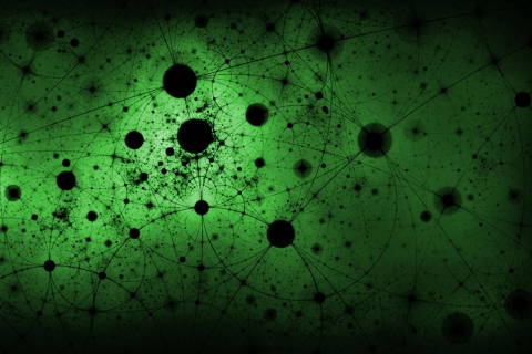 Das Abstract Green Circles Wallpaper 480x320