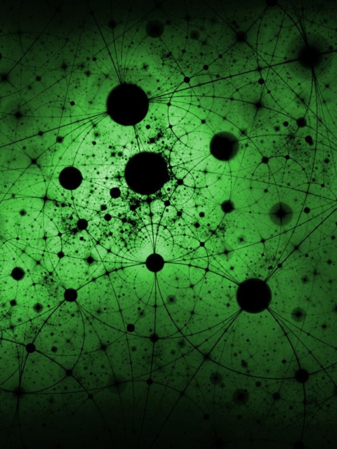 Screenshot №1 pro téma Abstract Green Circles 480x640