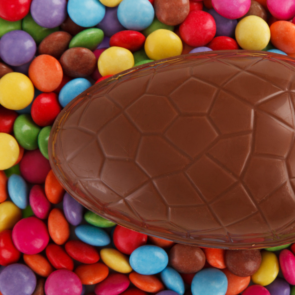 Easter Chocolate Egg wallpaper 1024x1024