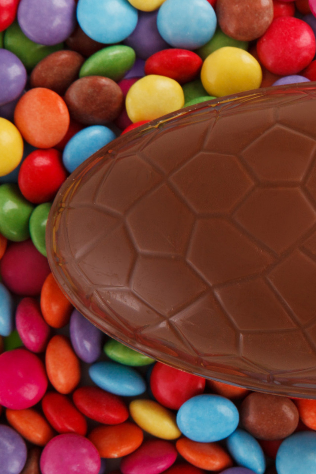 Das Easter Chocolate Egg Wallpaper 640x960