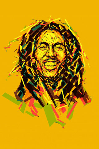 Das Bob Marley Reggae Mix Wallpaper 320x480