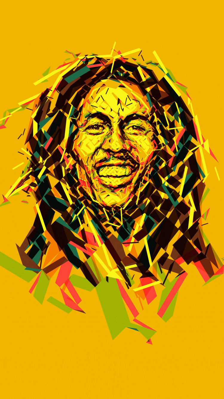 Fondo de pantalla Bob Marley Reggae Mix 750x1334