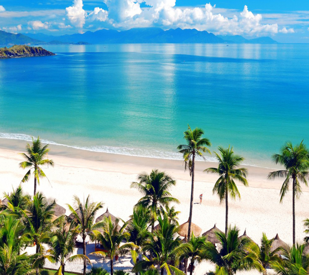 Fondo de pantalla Fiji Tropical Beach 1080x960