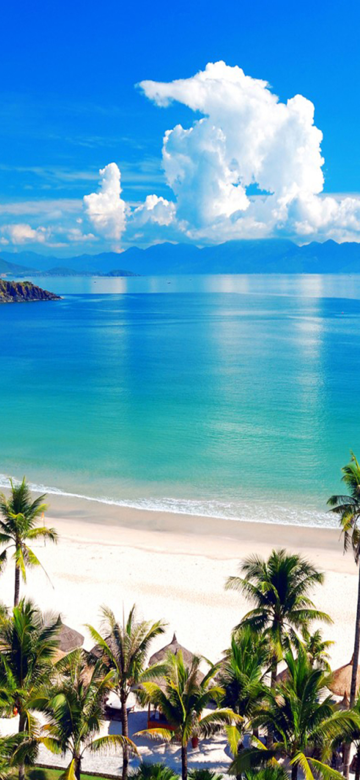 Обои Fiji Tropical Beach 1170x2532