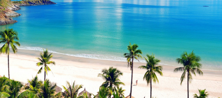 Fondo de pantalla Fiji Tropical Beach 720x320