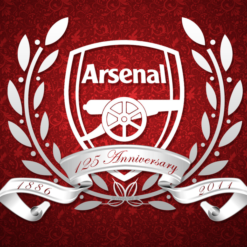 Arsenal FC Emblem wallpaper 1024x1024
