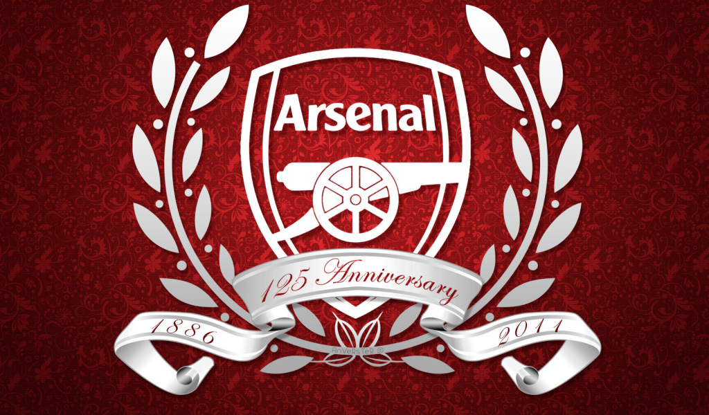 Das Arsenal FC Emblem Wallpaper 1024x600
