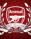 Das Arsenal FC Emblem Wallpaper 128x160