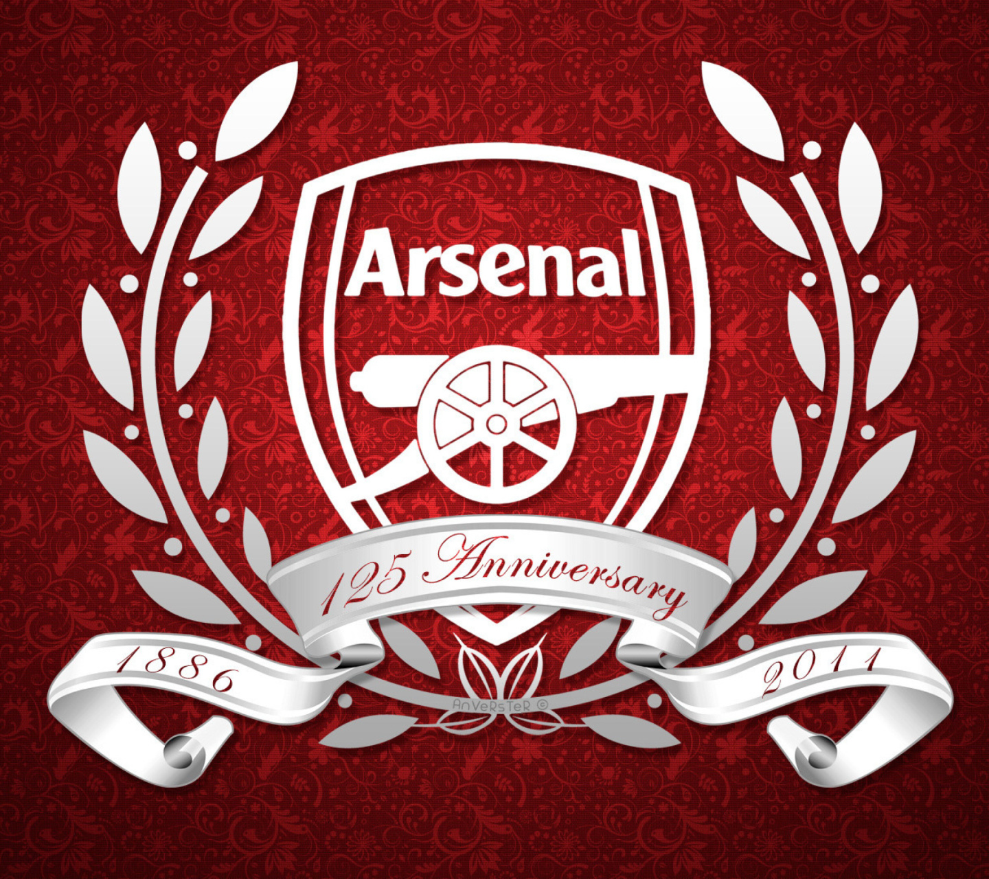 Das Arsenal FC Emblem Wallpaper 1440x1280