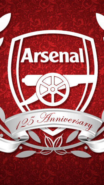 Das Arsenal FC Emblem Wallpaper 360x640