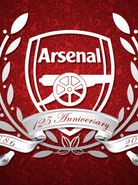 Das Arsenal FC Emblem Wallpaper 480x640