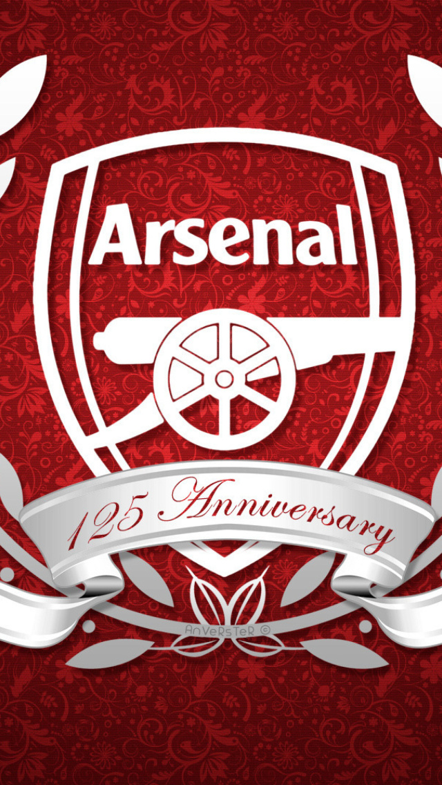 Arsenal FC Emblem wallpaper 640x1136
