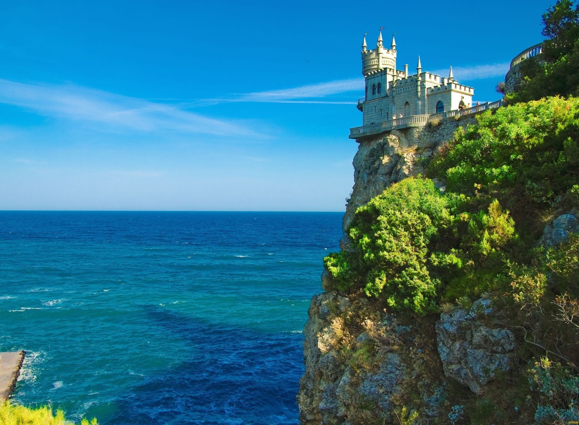 Fondo de pantalla Swallows Nest Castle near Yalta Crimea 1920x1408