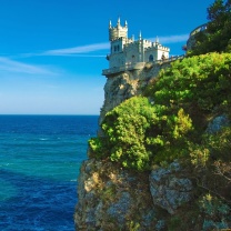 Das Swallows Nest Castle near Yalta Crimea Wallpaper 208x208